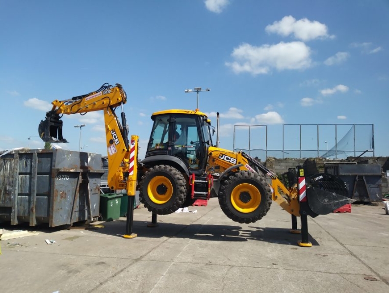 New JCB at Recycling Centre 